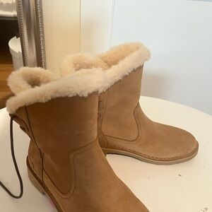 UGG Kids Brown Shearling Boots